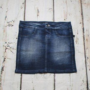 Blue Spice Junior's Denim Tube Mini Skirt